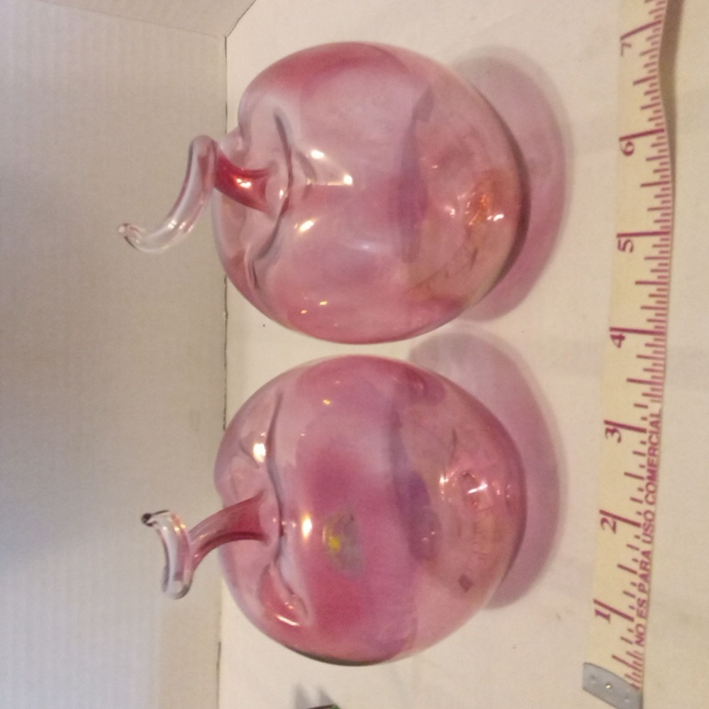 Hand Glass Blown Apples From Italy 2